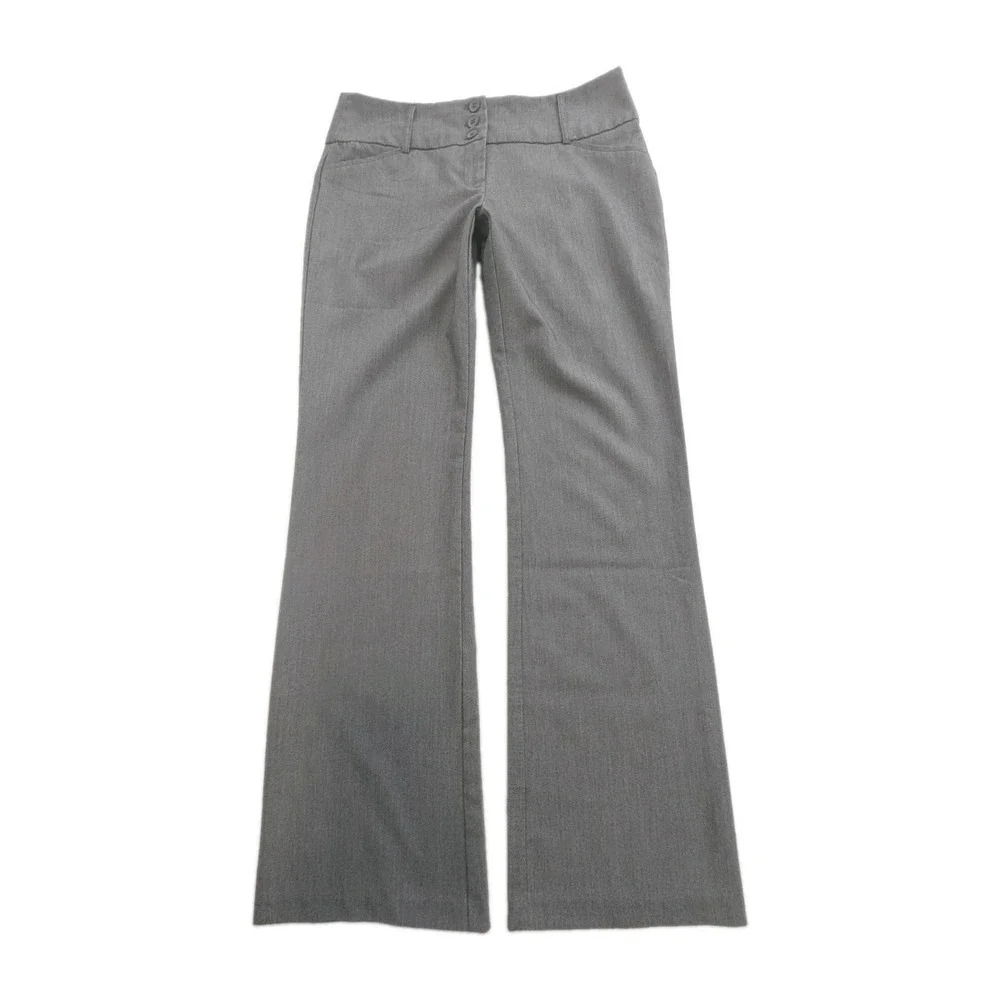 Joe B Benbasset Medium Rise Wide Leg Light Grey Dress Pants Women's Size 7 - Picture 1 of 6